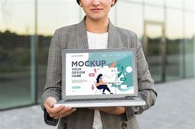 Image result for Woman Holding Mockup