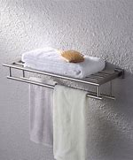 Image result for Hotel Towel Racks Double Shelf