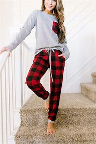 Image result for Holiday Pajama Women Barefoot