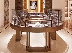 Image result for Curved Jewelry Showcase