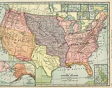 Image result for Old Map of America Before States