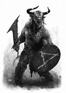 Image result for Mythical Creatures Drawings Minotaur