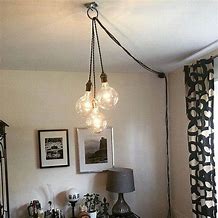 Image result for Plug in Hanging Lamp