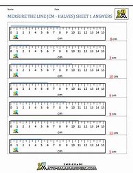 Image result for Measuring Length Using Centimeter Worksheet