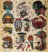 Image result for Old School Tattoo Women