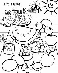 Image result for Healthy Eating Coloring Pages