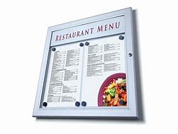 Image result for Wall Mounted Menu Display