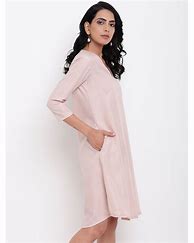 Image result for Pink Linen Dress