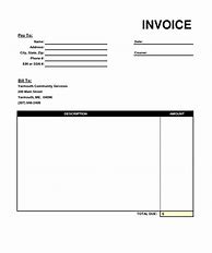 Image result for Free Downloadable Simple Invoice Template