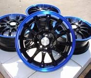 Image result for Black with Rims Blue Lip