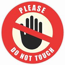 Image result for Don't Touch Button