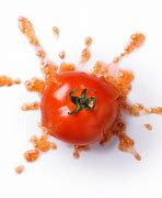 Image result for Picture of a tomato being smashed