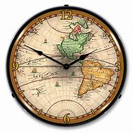 Image result for Old World Map Wall Clock