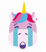 Image result for Crying Unicorn Emoji