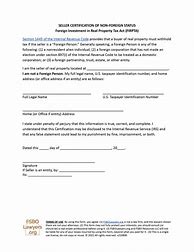 Image result for Sample FIRPTA Forms