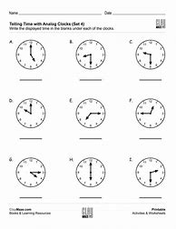 Image result for Time Analog Test