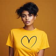 Image result for Yellow Heart Outline