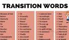 Image result for Common Transition Words