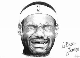 Image result for LeBron James Head Drawing