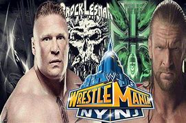 Image result for Triple H vs Brock Lesnar