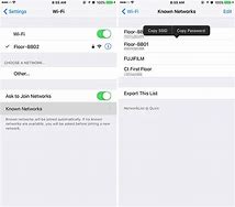 Image result for iPhone Saved Networks