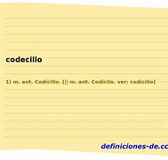 Image result for codecillo