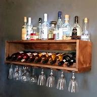 Image result for Wine Glass Racks for Bars