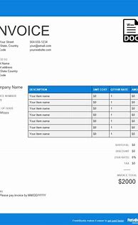 Image result for Free Payment Invoice Template