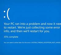 Image result for Your PC Ran into a Problem Screen