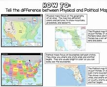 Image result for Political vs Physical Map