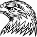 Image result for Black and White Simple Eagle