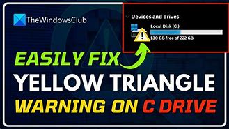 Image result for Yellow Triangle Computer Disk
