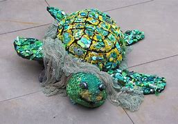 Image result for Turtle Out of Trash Art