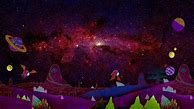 Image result for Rick and Morty Galaxy Wallpaper