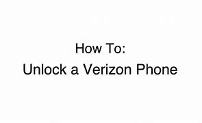 Image result for How to Unlock a Verizon iPhone