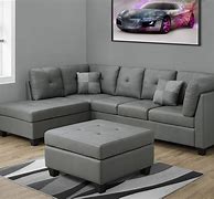 Image result for Light Gray Sectional Sofa