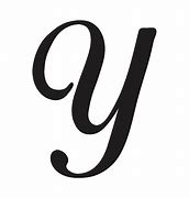 Image result for Image Upper and Lowercase Cursive Y