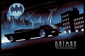 Image result for Cartoon Batman Standing Near Batmobile
