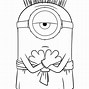Image result for Minion Valentine's Coloring Pages