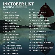 Image result for Character Design Challenge Inktober Prompts