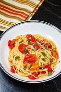 Image result for Pasta with Grape Tomatoes