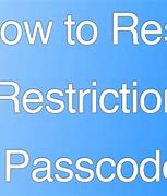 Image result for I Forgot My Restrictions Passcode iPhone