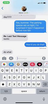 Image result for iPhone Text Message Example