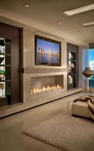 Image result for Modern Living Room Fireplace Ideas