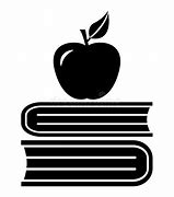 Image result for Apple and Book Clip Art Black and White
