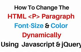 Image result for Change Text Size and Color