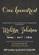Image result for 100th Birthday Party Invitations