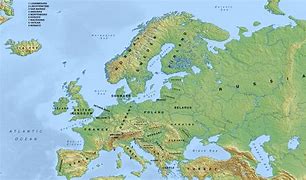 Image result for Europe Topography