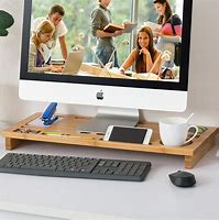 Image result for Bamboo Monitor Stand