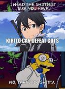 Image result for Kirito Guts Meme
